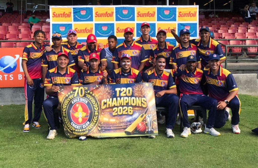 Kuils River Cricket Club's champion team.