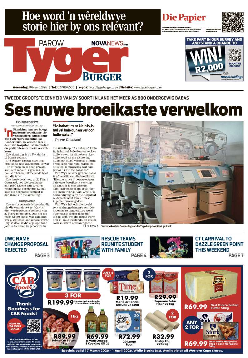 TygerBurger | Parow | E-Edition | 18 March 2026