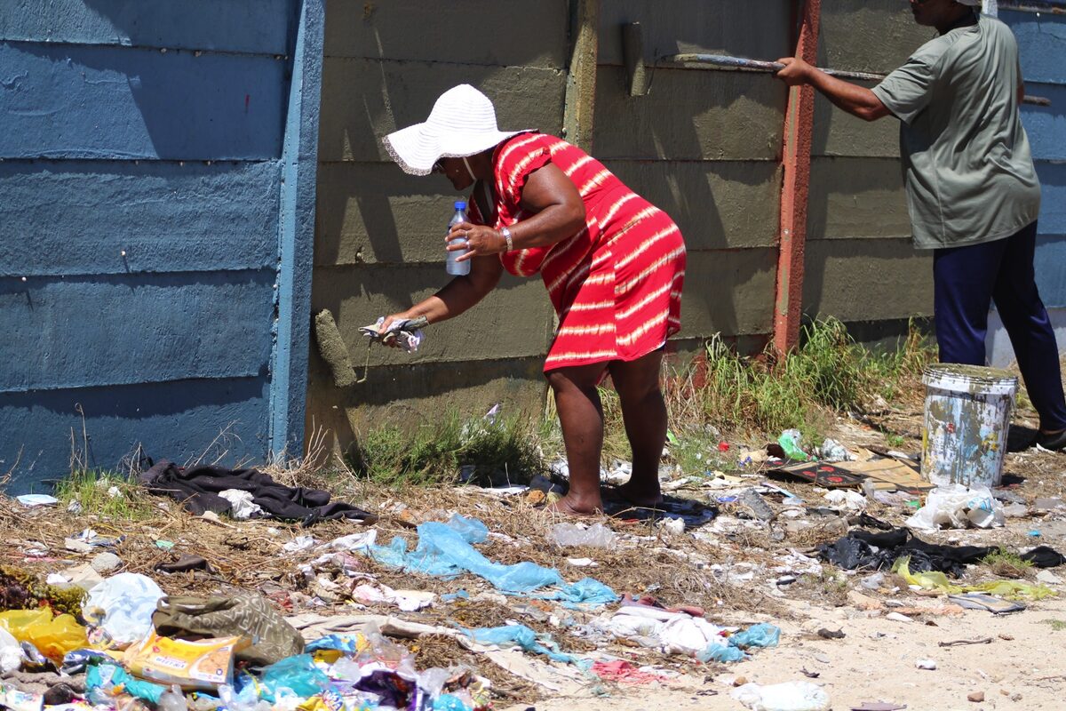 The community has cleaned several parks and repainted the walls.