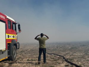 WATCH | Choppers called in to douse massive compost fire
