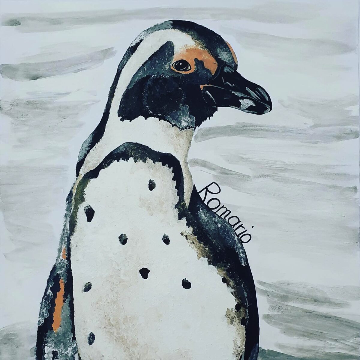 Through art, Romario shares an important message about safeguarding the planet’s oceans and birds.