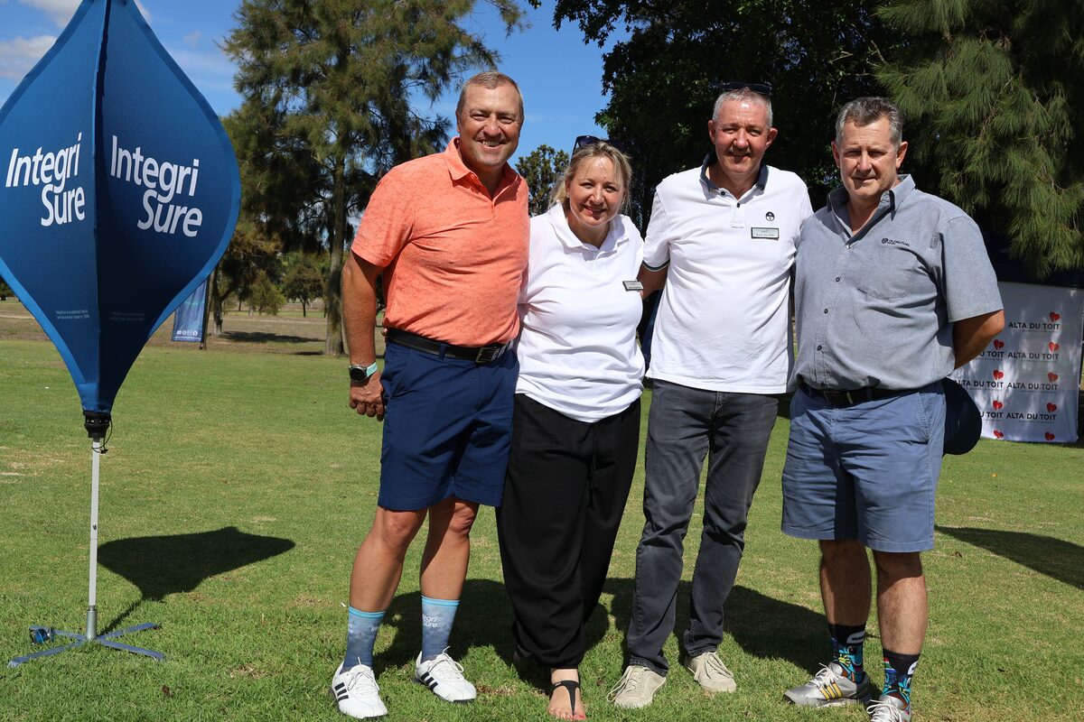 From left: Kallie Cilliers (InteriSure), Adrie Jurgensen (Badisa Marketing Director), Basie van Wyk (Badisa CEO), and Andries Spies (Old Mutal Insure).