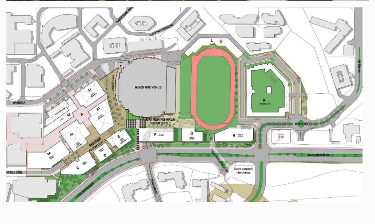 Impressions and plans of the upgraded Velodrome event venue.