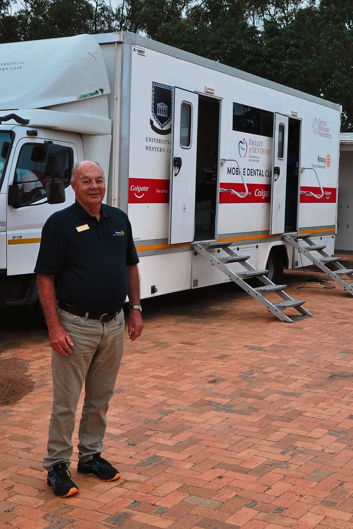 Graham Harmworth, president of the Rotary Club of Durbanville, attended the event. Photo: Leandro Consani