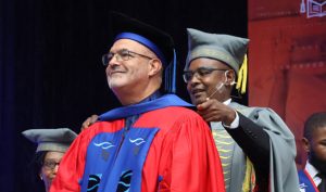 Kieswetter receives honorary doctorate from alma mater