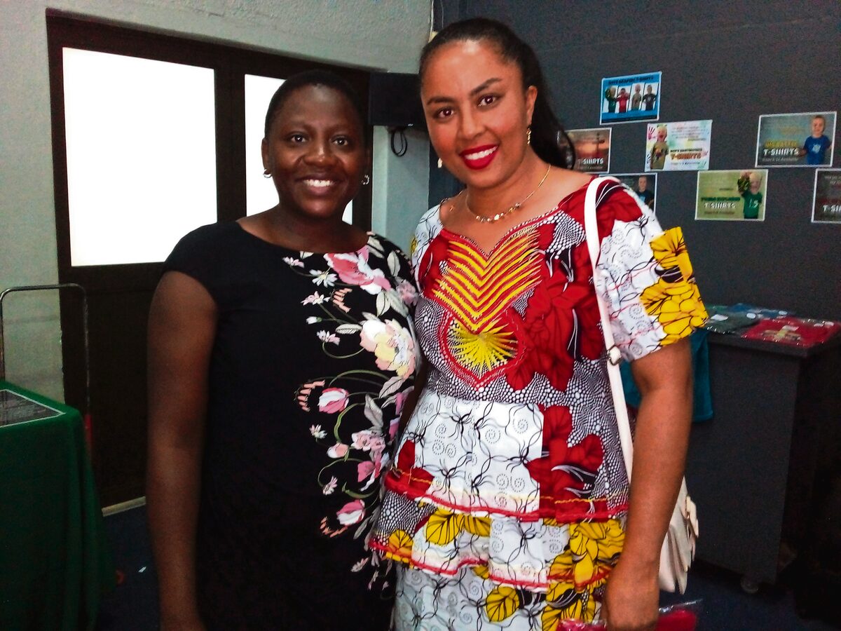 Jane Tswaedi (left) and Bezawork Kassa from Durbanville and heard about the market through friends whose children go to the same school as their children. They visited to buy Christian items for their homes.