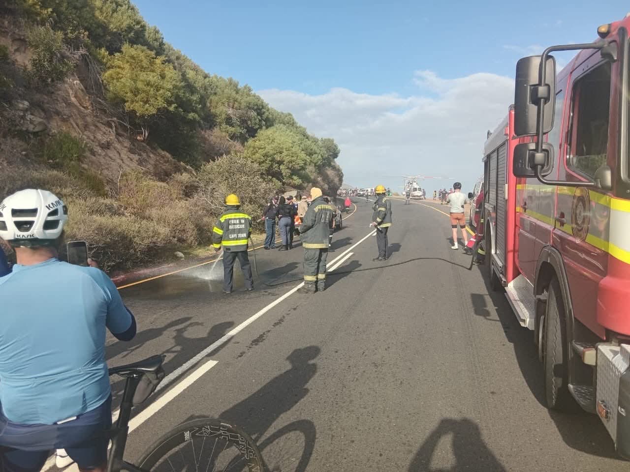 cyclist accident in Camps Bay
