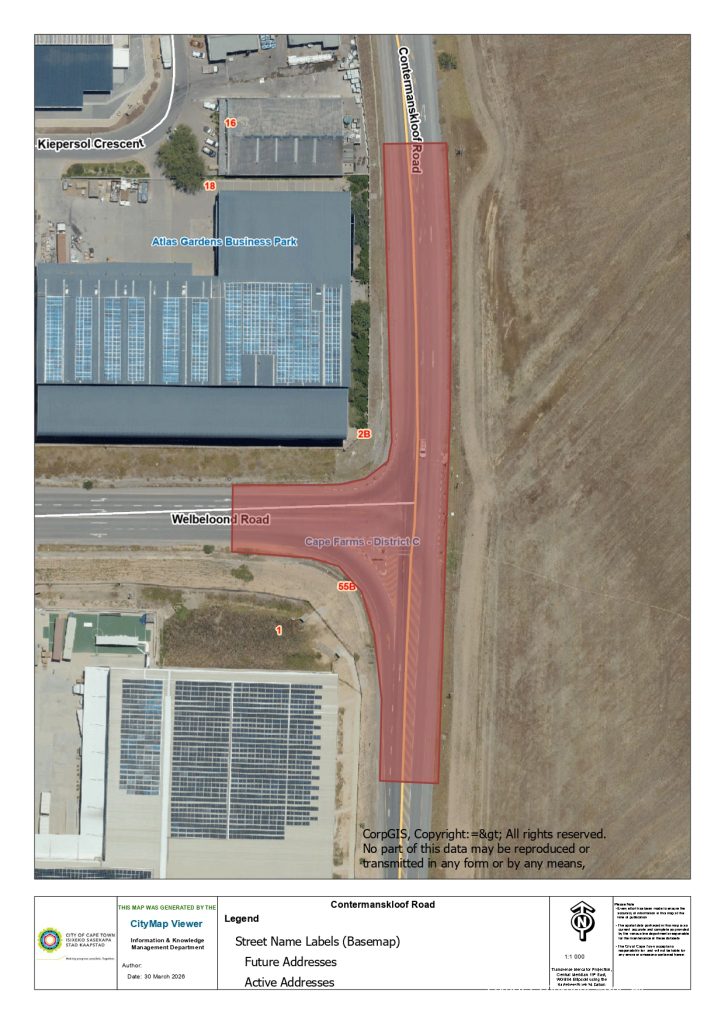 This part of Contermanskloof Road will be upgraded.