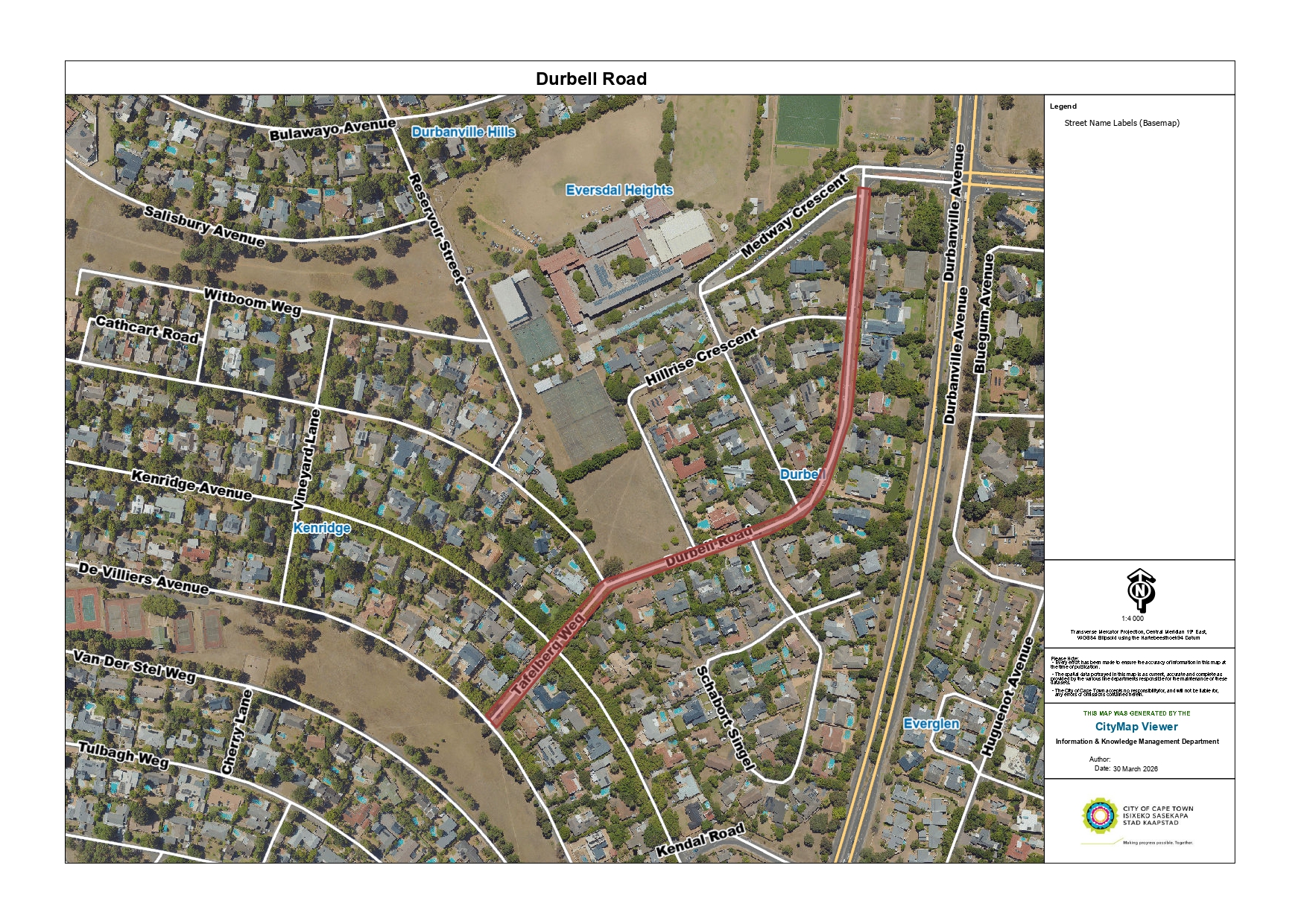 Durbell Road is to be upgraded.