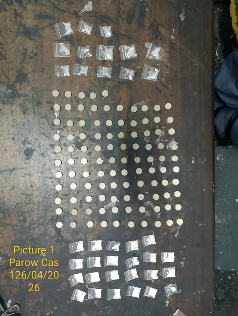 Parow police confiscated a large amount of drugs recently.