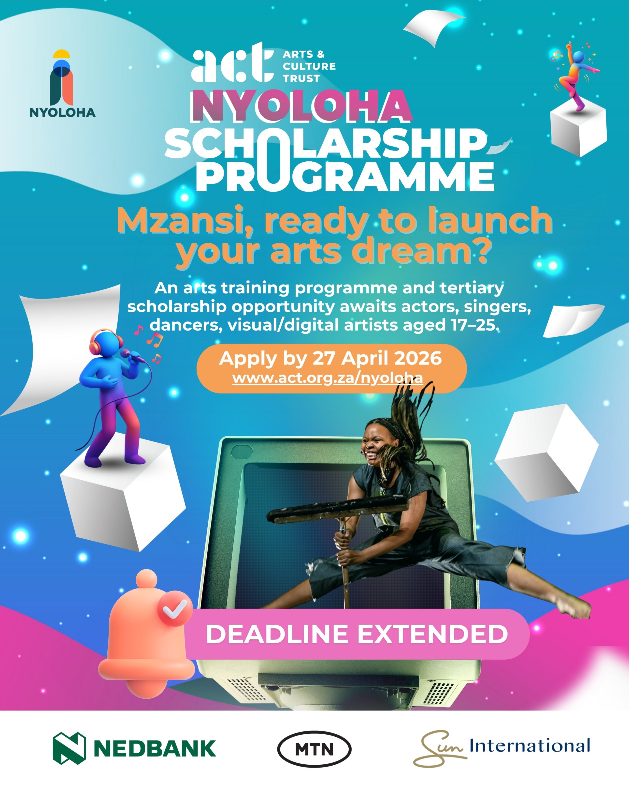 Arts & Culture Trust Nyoloha scholarship poster