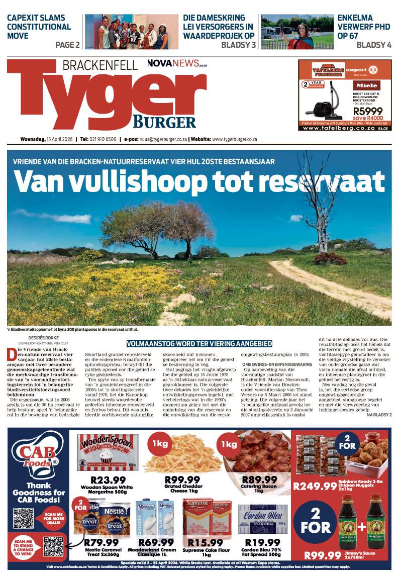 TygerBurger | Brackenfell | E-edition | 15 April 2026