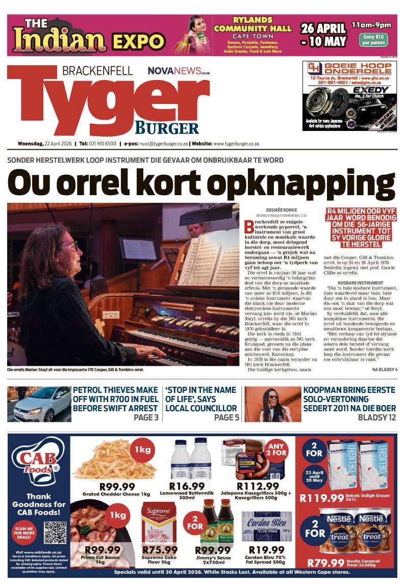 TygerBurger | Brackenfell | E-edition | 22 April 2026