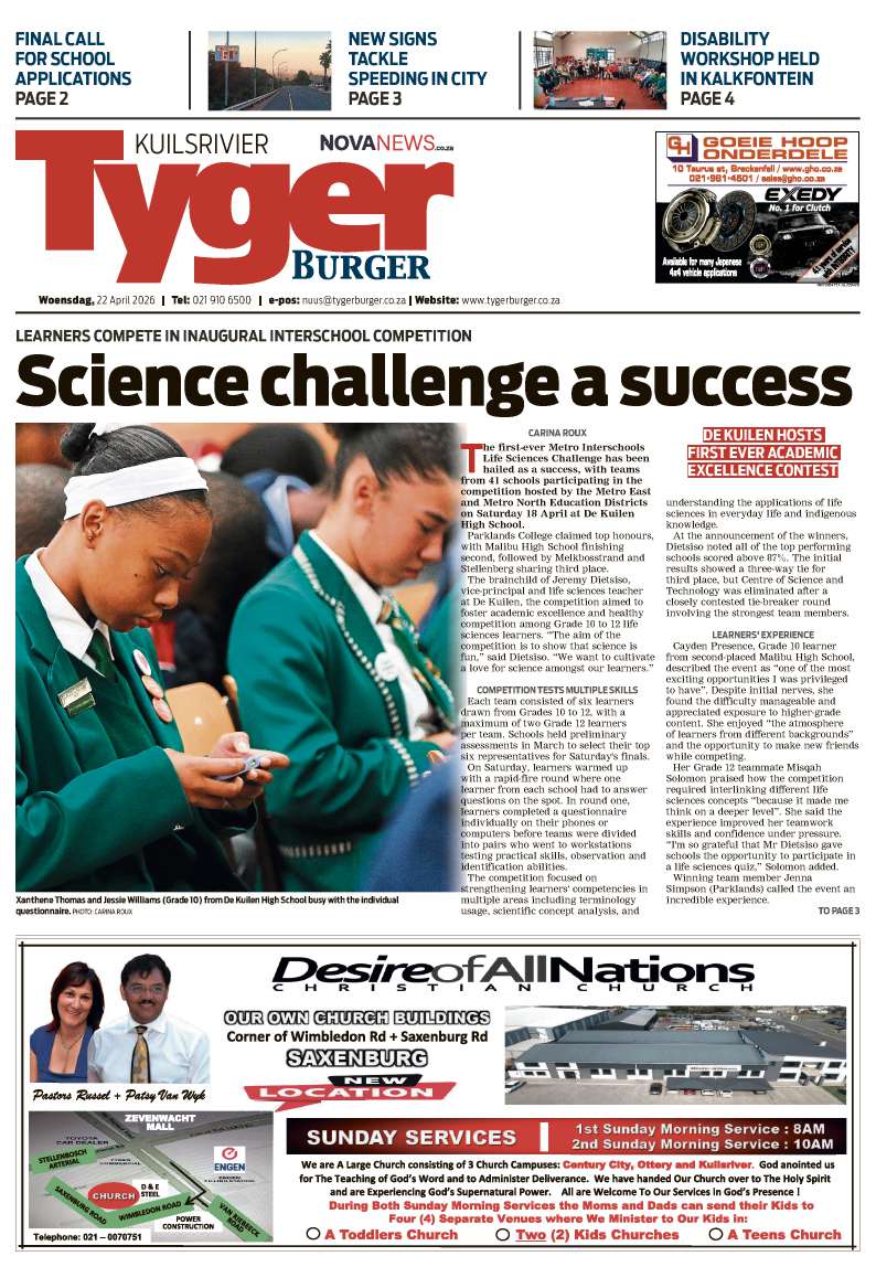 TygerBurger | Kuilsrivier | E-edition | 22 April 2026