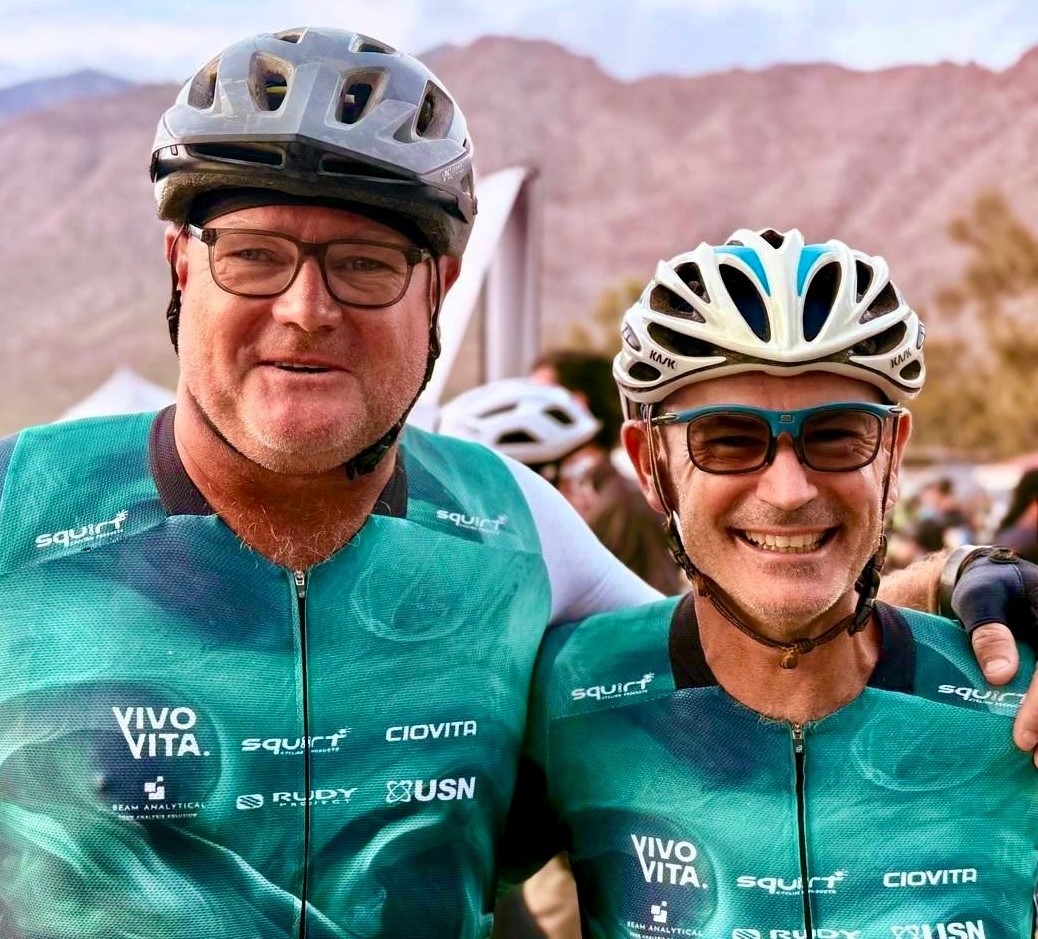 Nick Price and Dr Johan Louw were team mates in the Cape Epic.