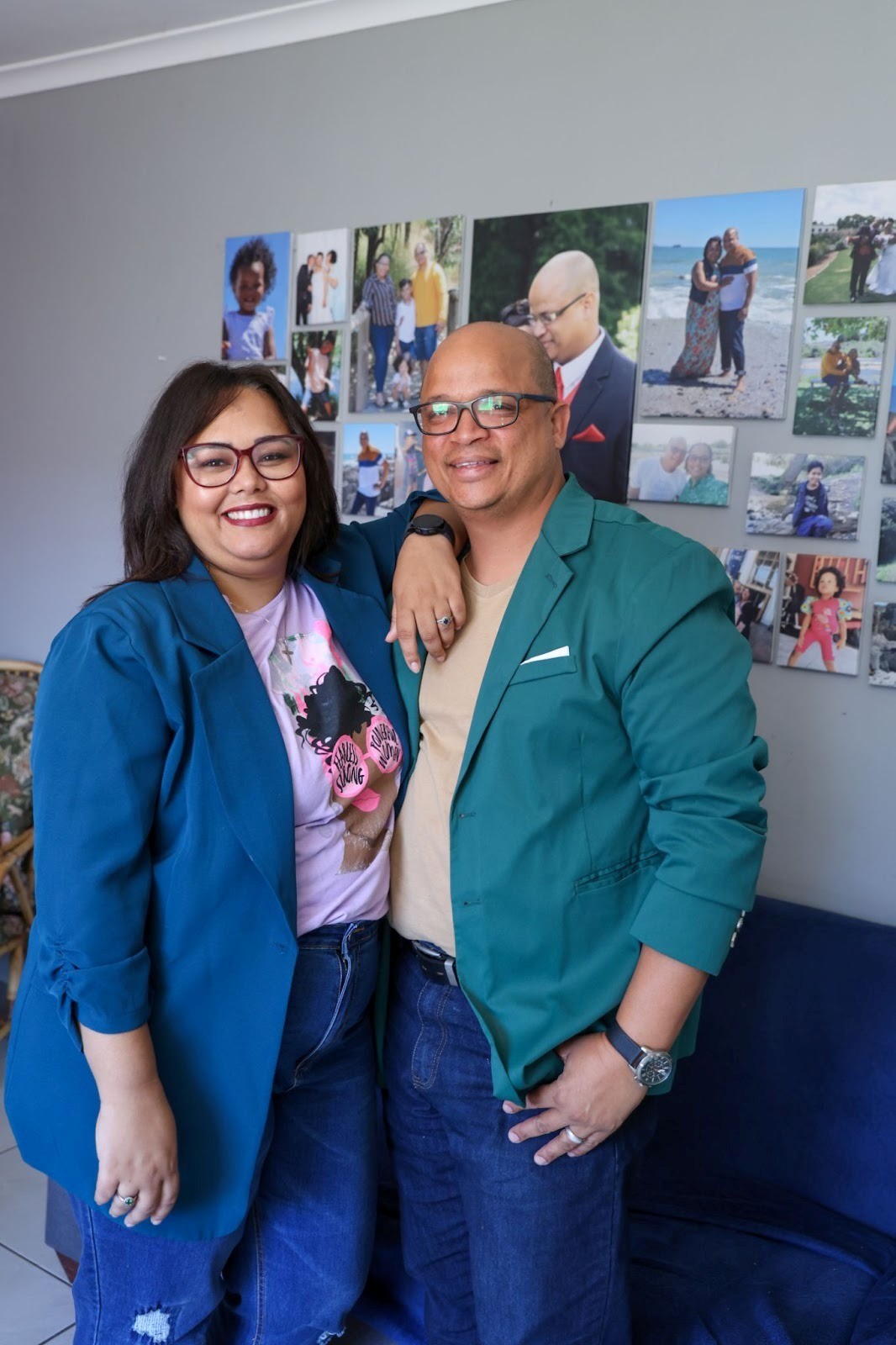 Dominique and Lance Bouwers at their home ahead of their graduation ceremony. Both are set to graduate with their Master’s at UWC on 13 April 2026.