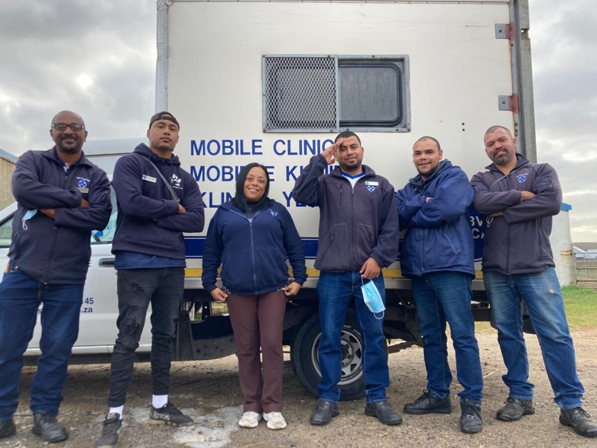 The SPCA mobile clinic staff.