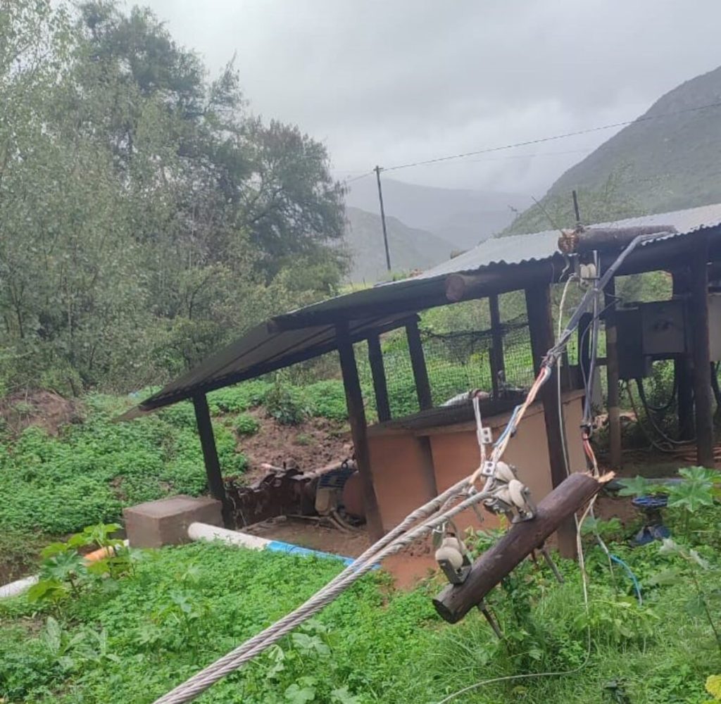 nfrastructure damage at the Karoo Donkey Sanctuary.