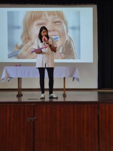Youngsters taught about the importance of dental hygiene