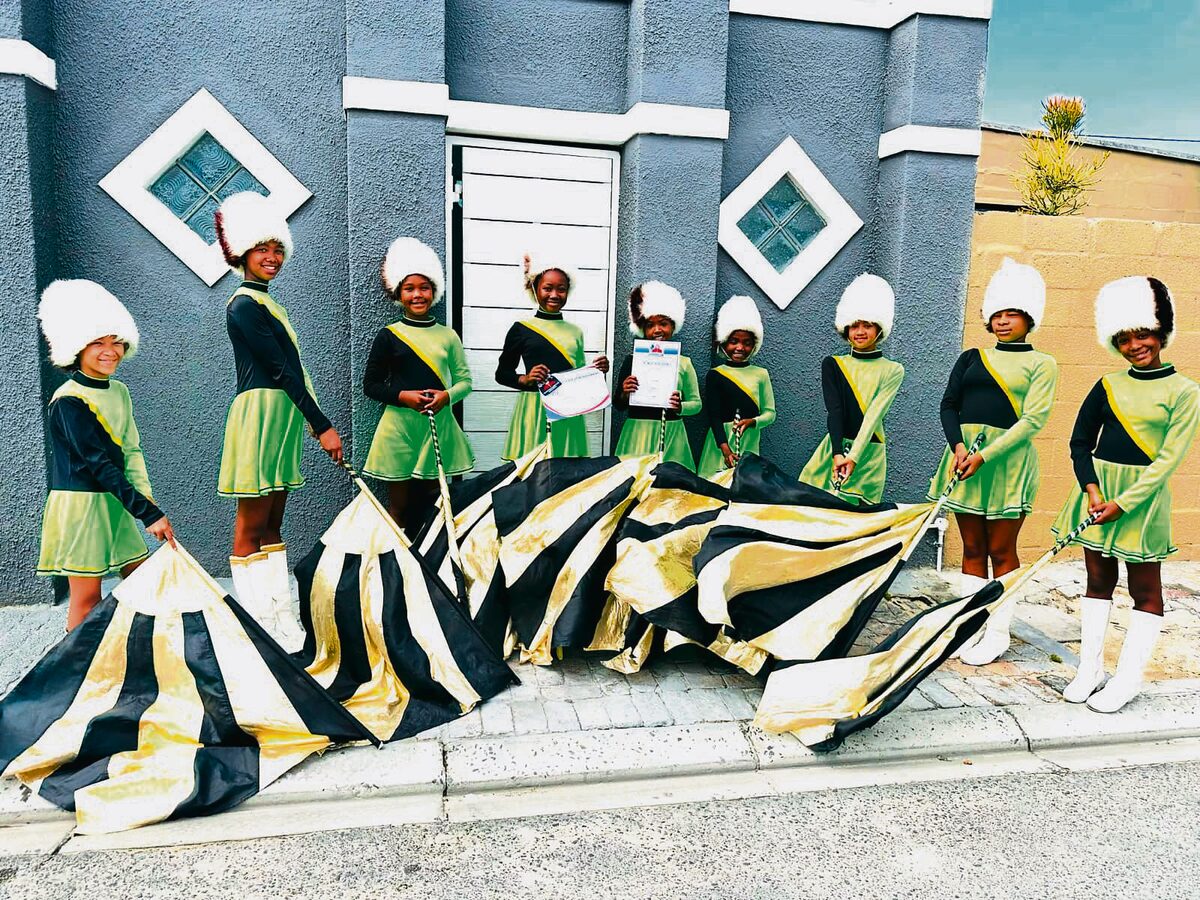 The Roots drum majorettes from Wesbank.