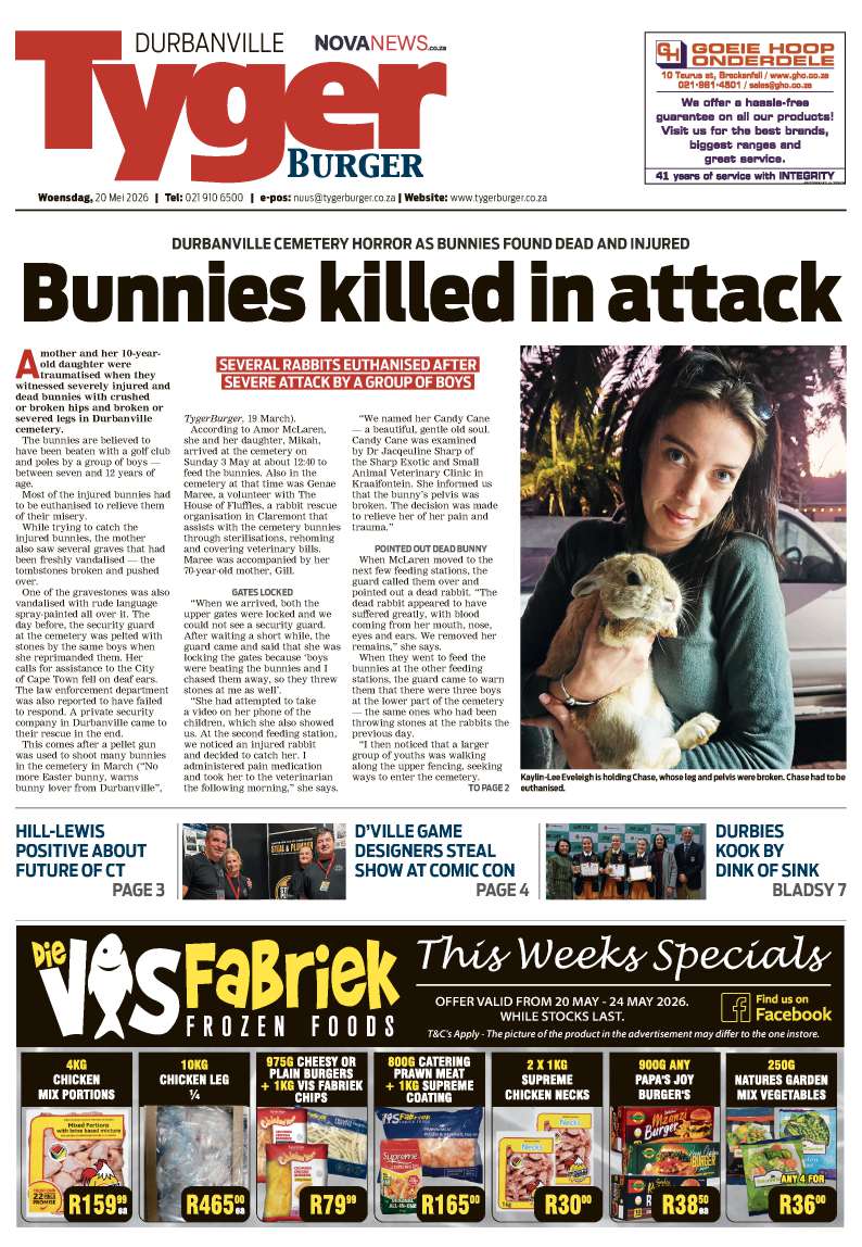 TygerBurger | Durbanville | E-edition | 20 May 2026