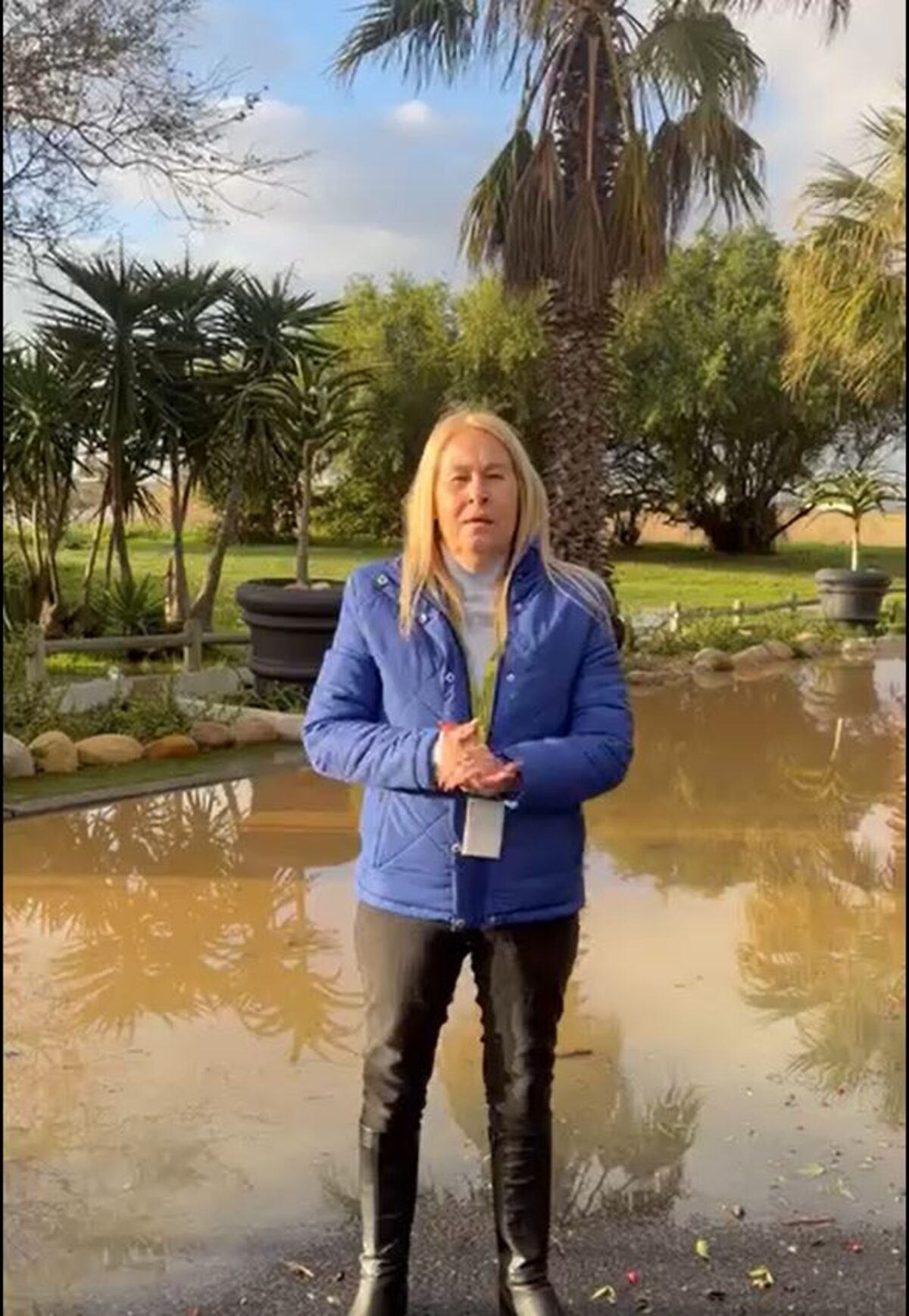 Gill Road near Macpherson’s Restaurant affected by localised flooding in Table View.