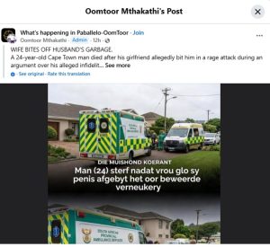 Puzzling penis biting post on social media raises eyebrows