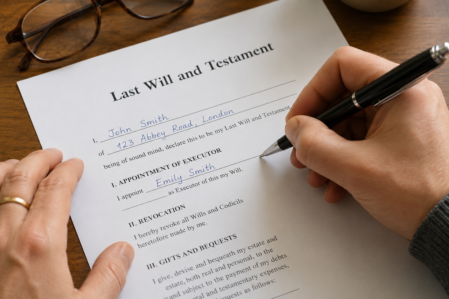 file image of will being drawing up