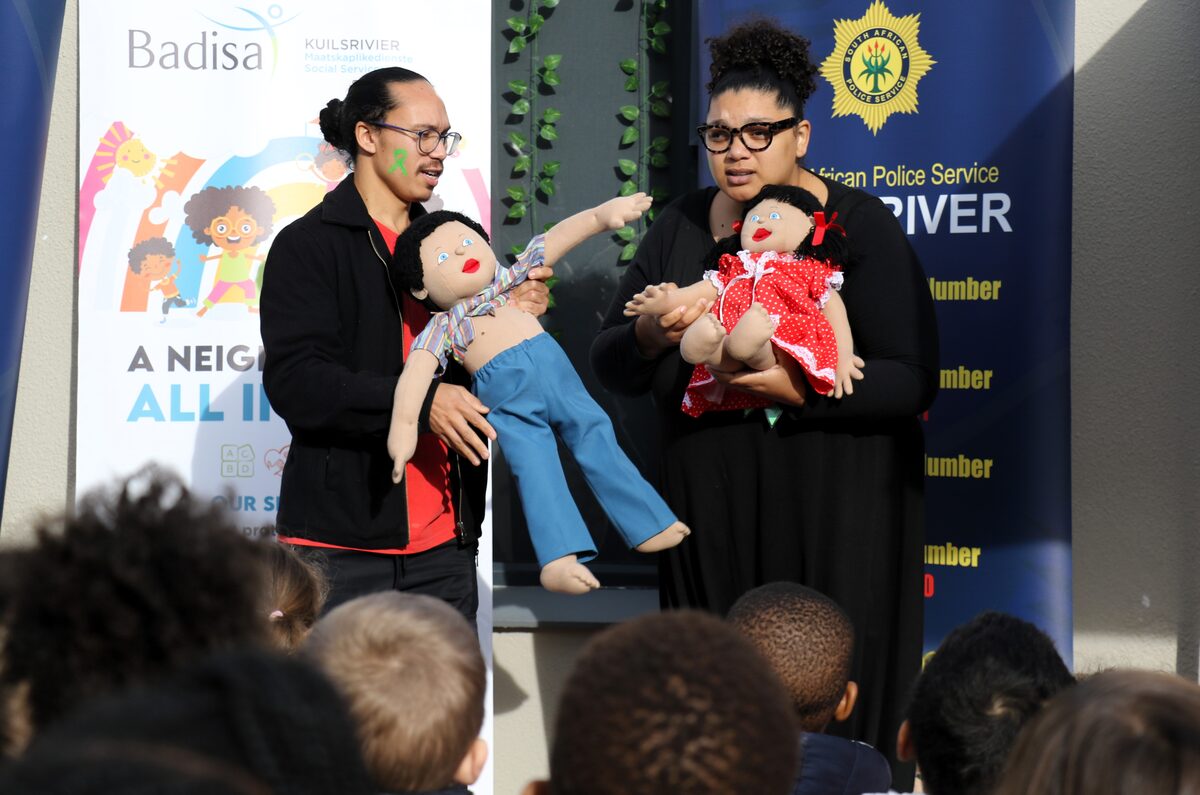 Victorino Manuel (AFM Welfare) en Lynn Hendricks (Badisa)