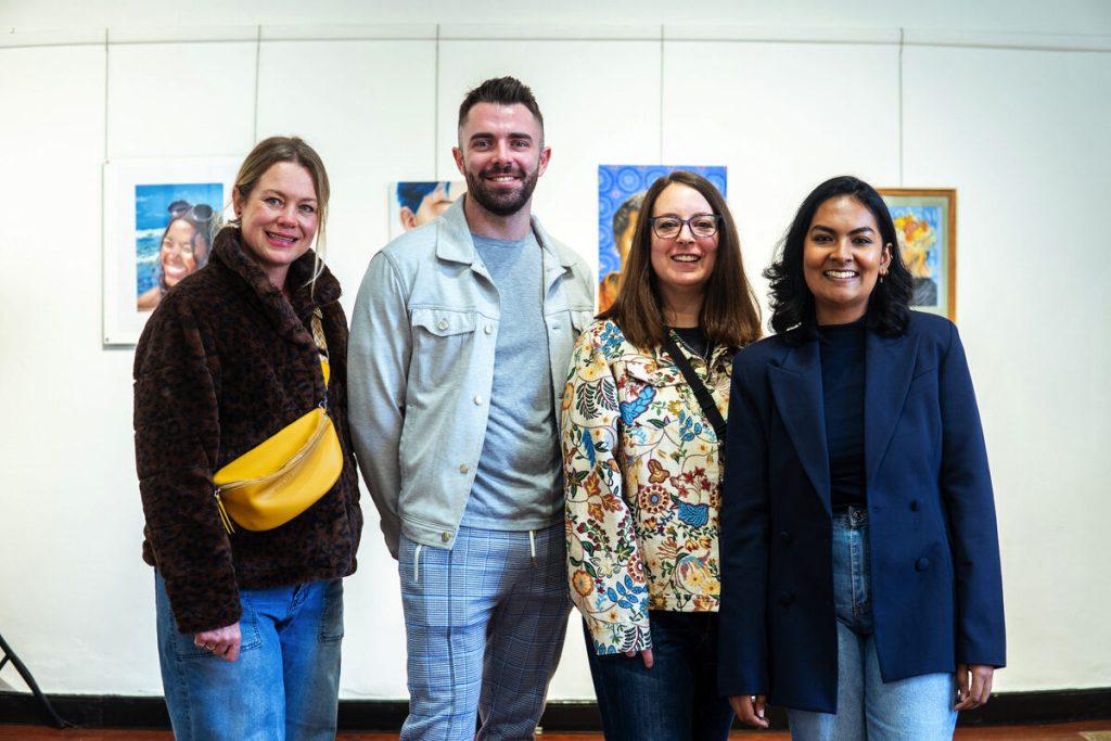 From left) are the judges Carien Nepgen-Louw, JC Bolke and Yolandé Snyders with organiser Kelisha Persotham (far right).