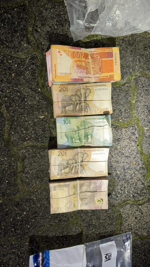 Cash confiscated