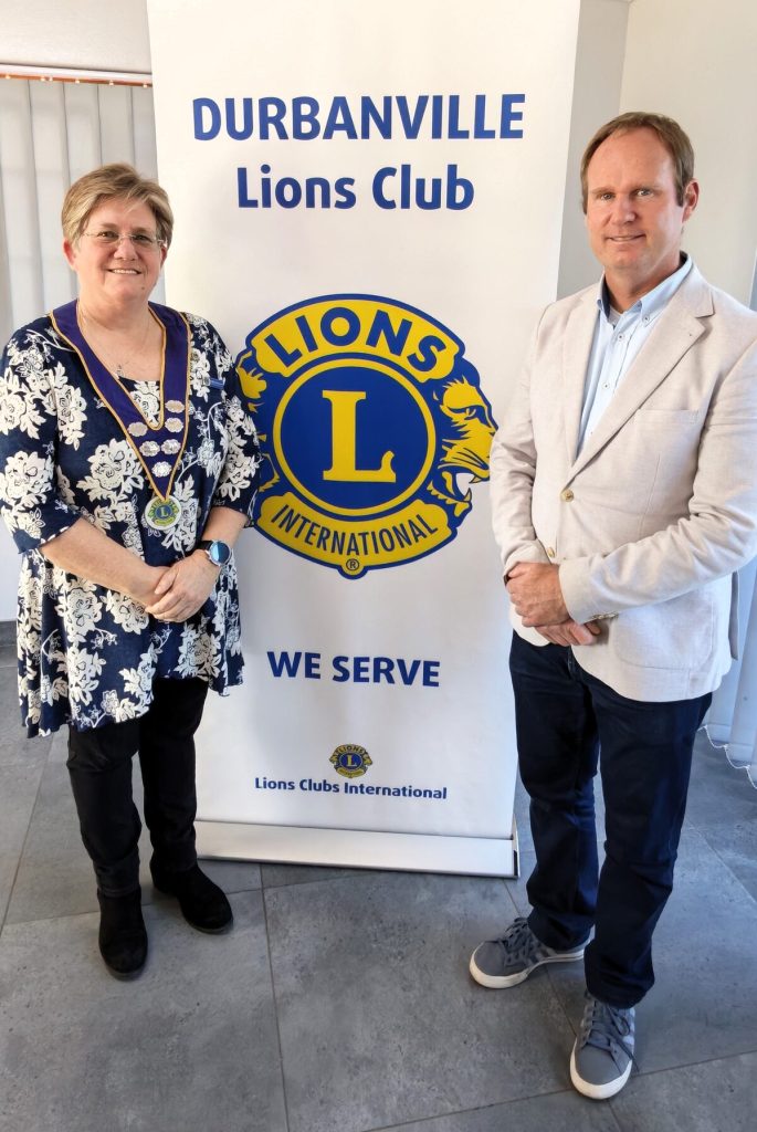 Elizabeth Barnard, newly elected president, with Hendri Terblanche, councillor for Ward 21. Photo: Danielle Cronje