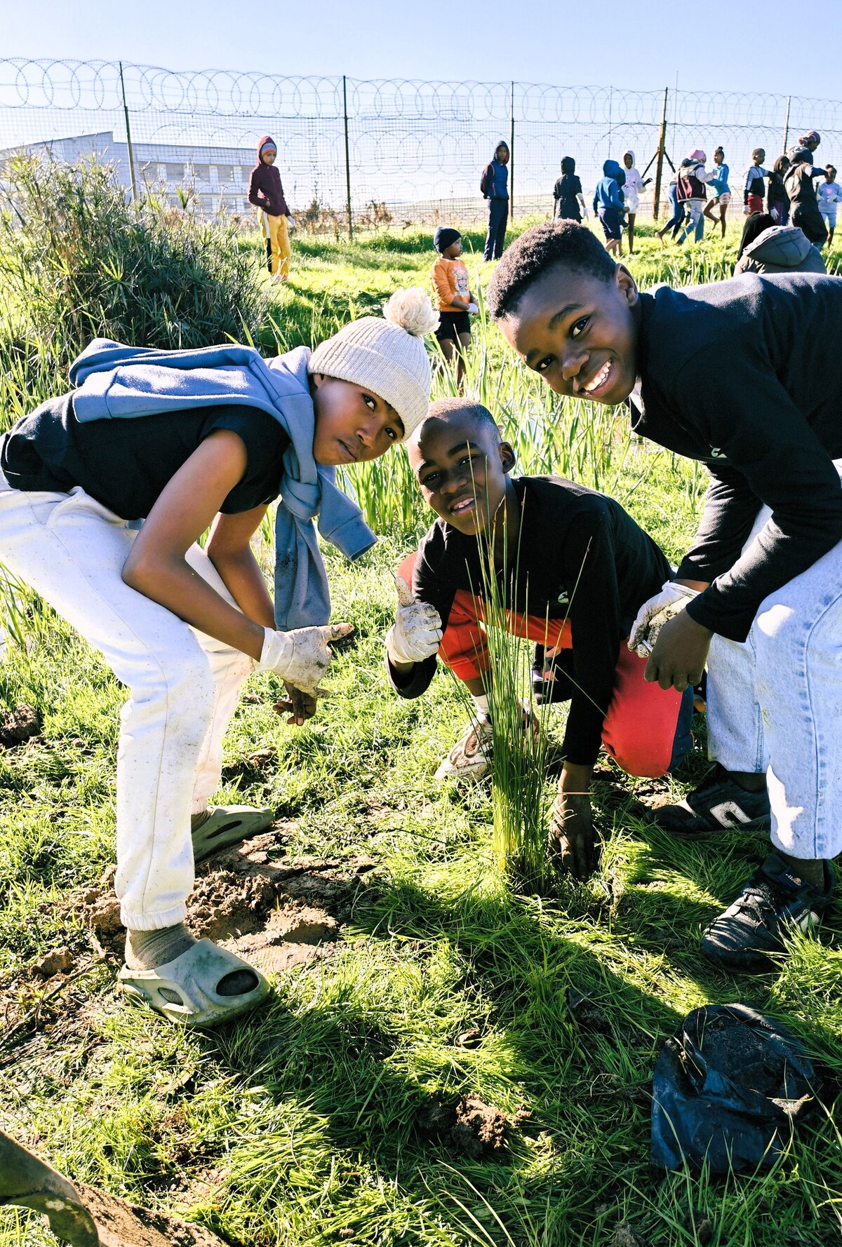 Youth lead the way in Mosselbank River wetland rehabilitation