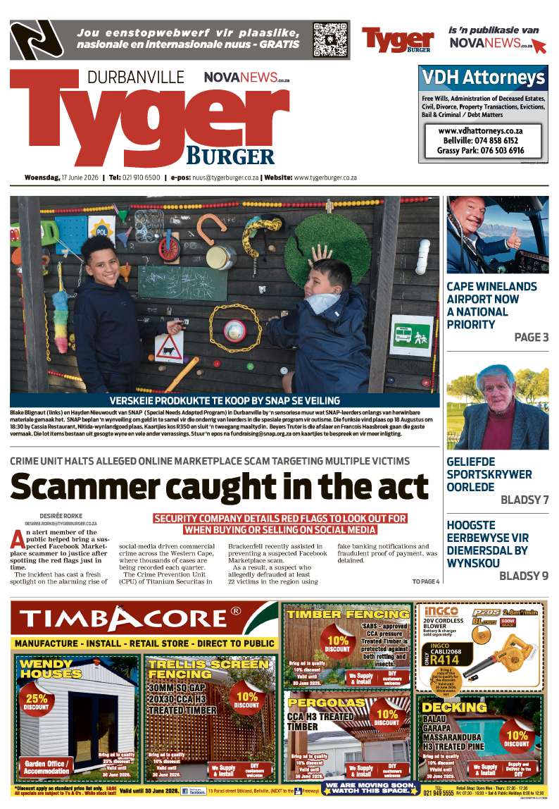 TygerBurger | Durbanville | E-edition | 17 June 2026