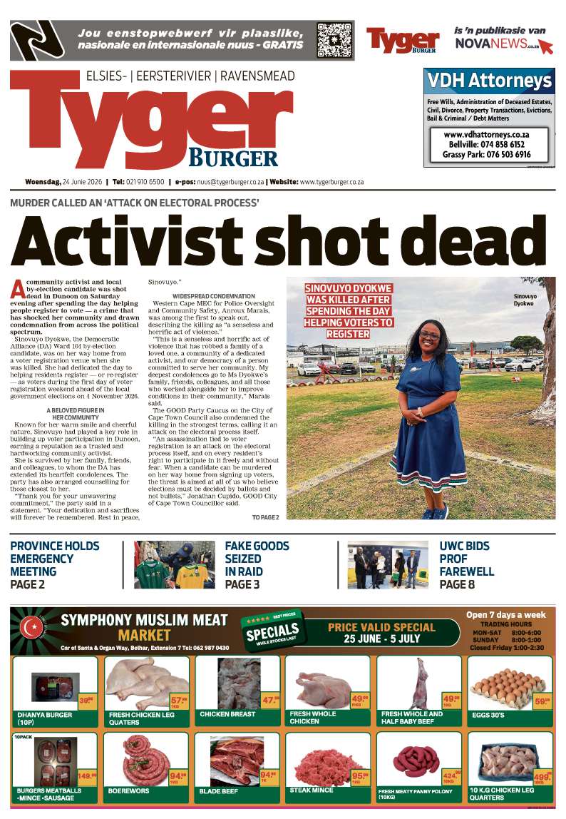 TygerBurger | Elsies/Eersterivier/Ravensmead | E-edition | 24 June 2026
