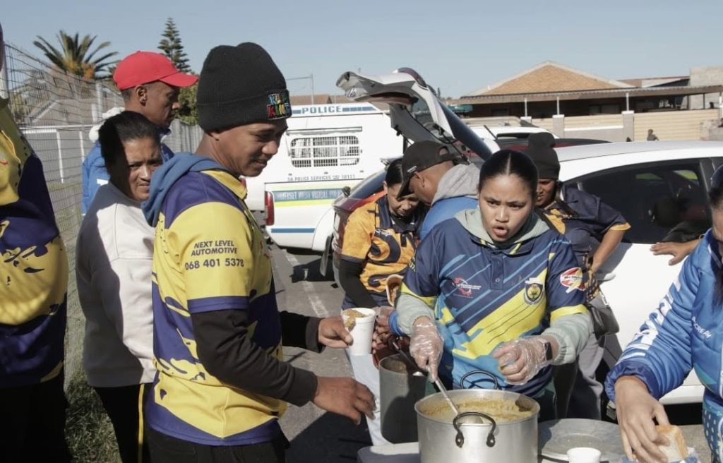 Bobbies serving soup