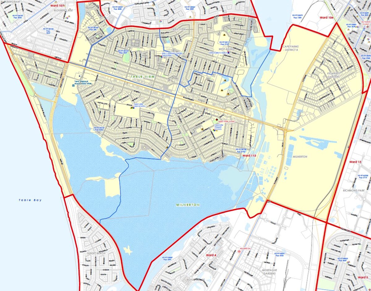 The new boundaries for Ward 113.