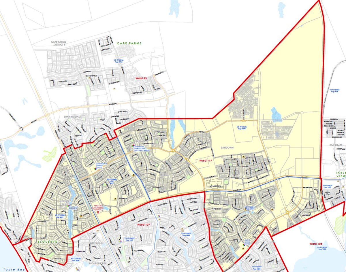 The new boundaries for Ward 117.
