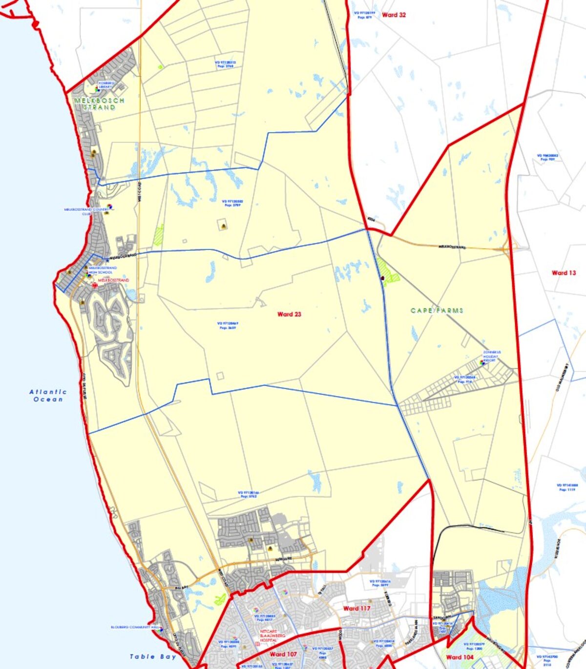 The new boundaries for Ward 23.