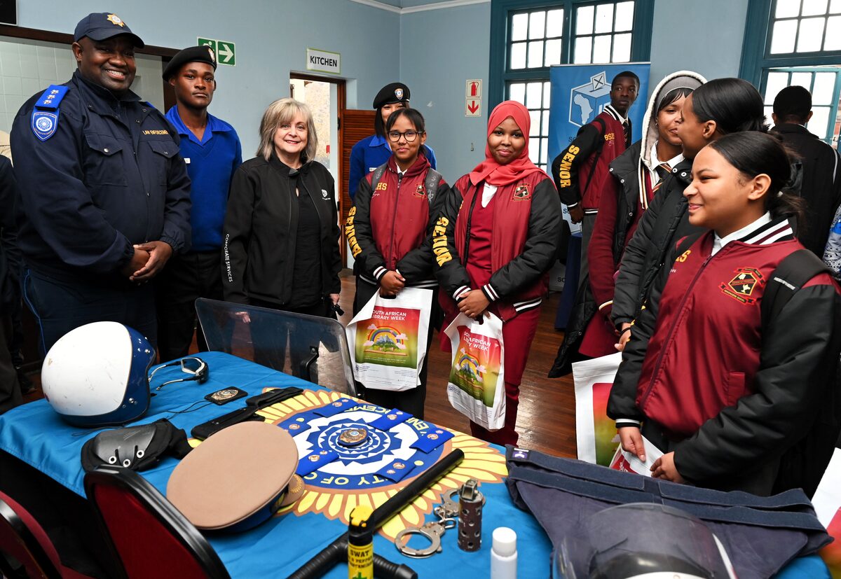 High school learners visited the career expo.
