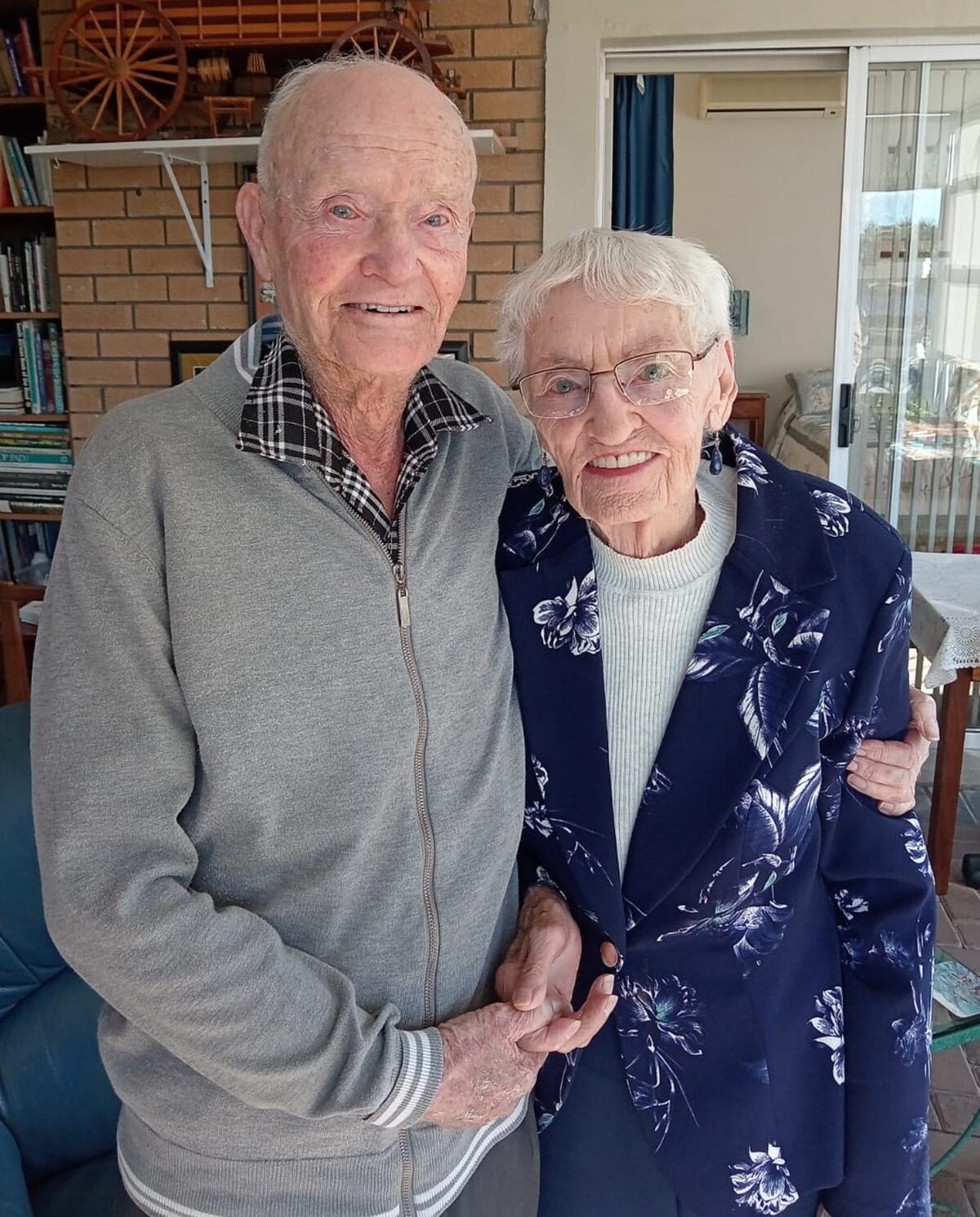 Kallie (98) en Sarie (94) van Wyk is vanjaar 75 jaar getroud.