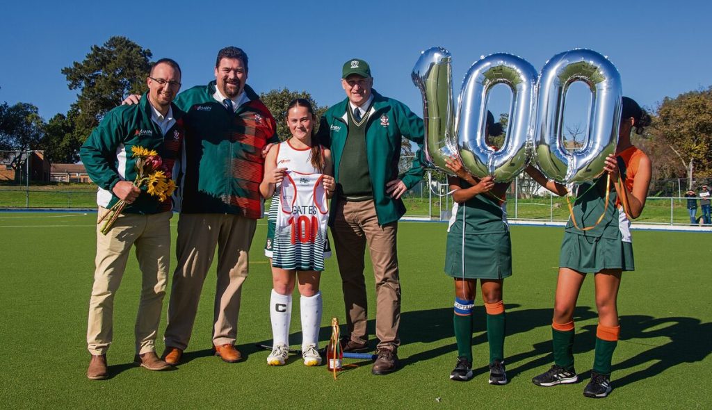 Karla Gates se 100ste wedstryd