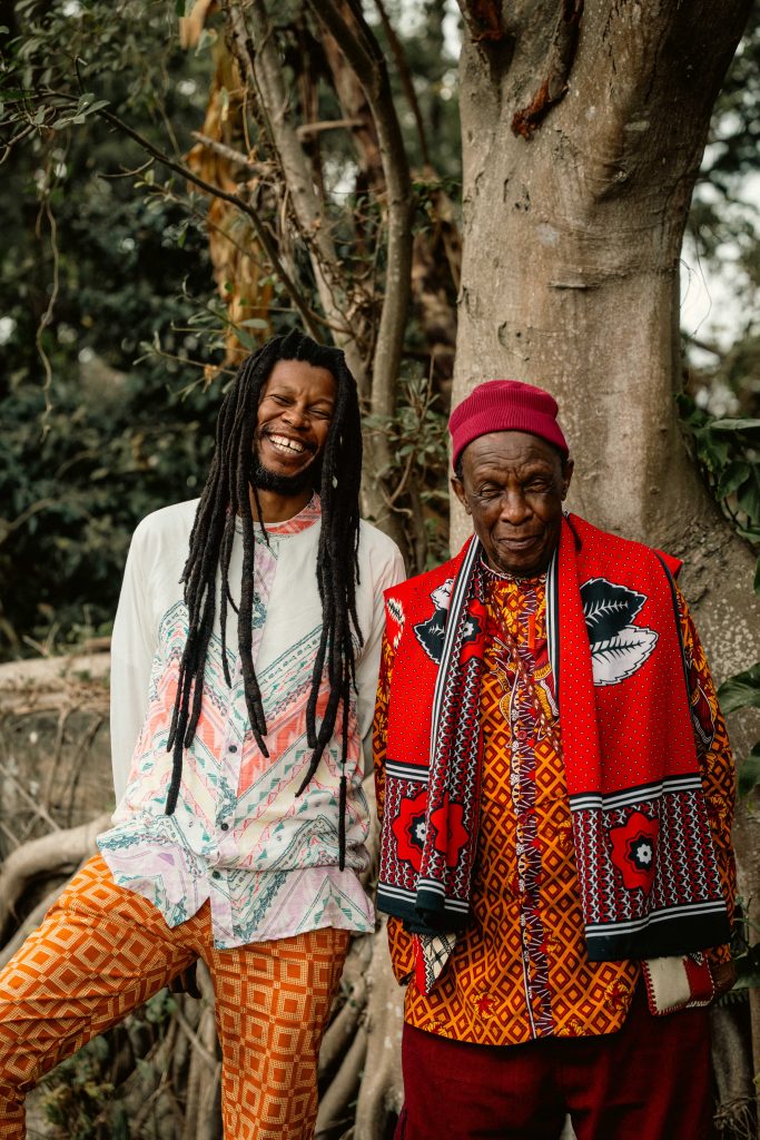 Guitarist Sibusile Xaba and veteran performer Madala Kunene.