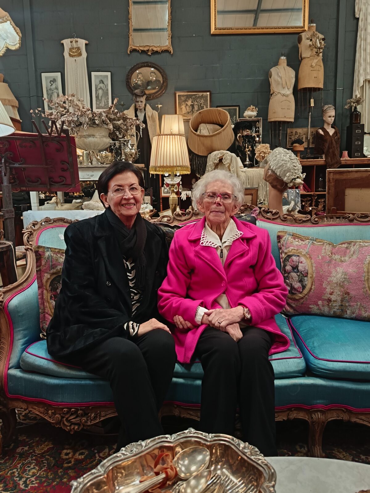 Mary Behrens saam met haar dogter Ellen.