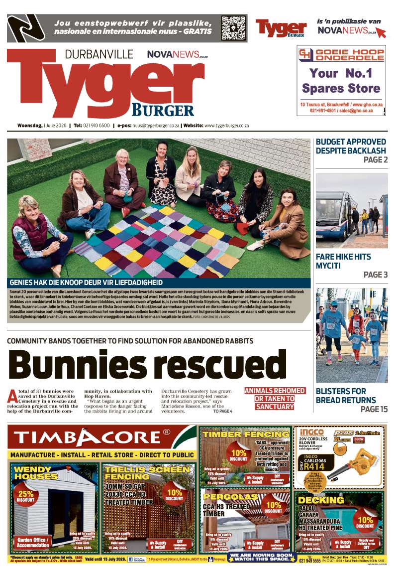 TygerBurger | Durbanville | E-edition | 1 July 2026