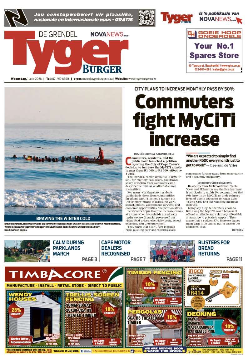 TygerBurger | De Grendel | E-edition | 1 July 2026