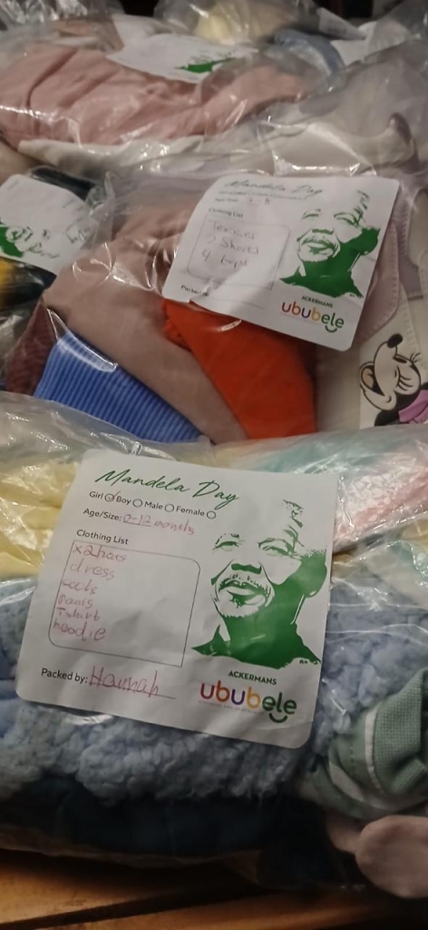 Ackermans and Coin Care Mandela Day