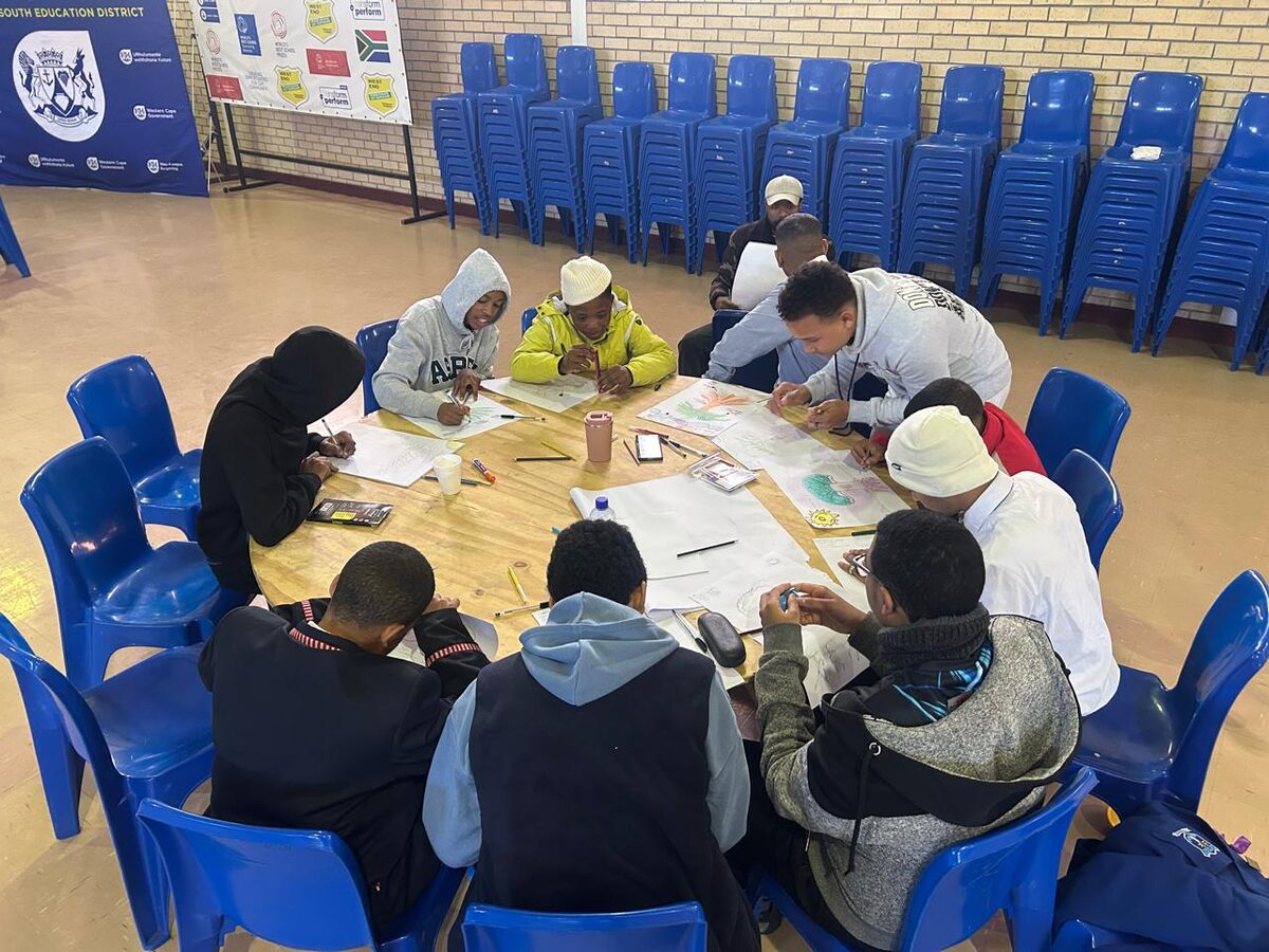 The teen boys took part in several activities during the two-day workshop.