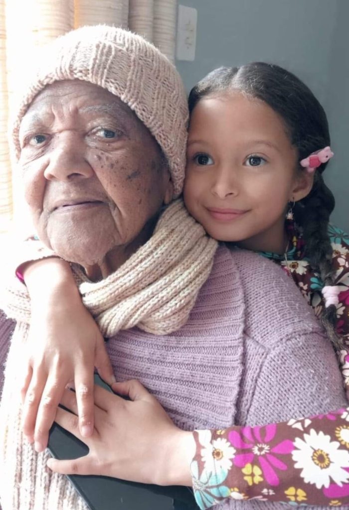 Georgina Davids with her great-granddaughter Katelyn Askon.