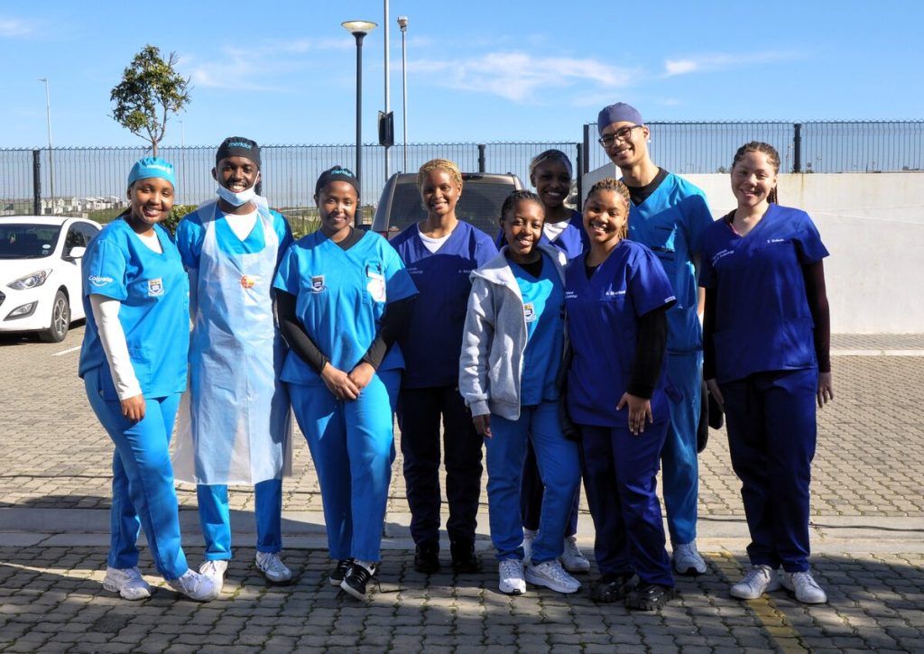 Dental students of the University of the Western Cape